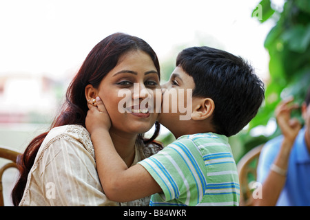 Madre e figlio Foto Stock