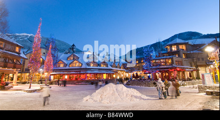 Il villaggio di Whistler Foto Stock