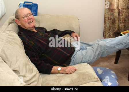 Happy Elderly Man Foto Stock