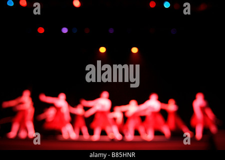 La danza amatoriale stadio ballerino Foto Stock