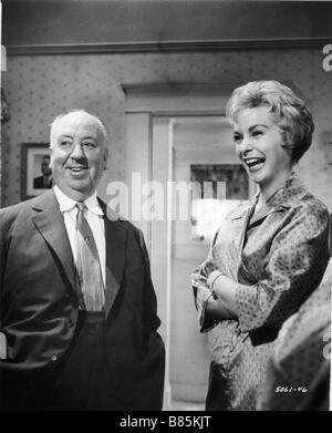 Psycho Anno: 1960 USA Direttore: Alfred Hitchcock Janet Leigh, Alfred Hitchcock immagine di scatto Foto Stock