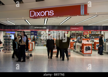 Dixons Travel - Duty Free Electirical Rivenditore - Aeroporto di Heathrow Terminal 5 - Londra Foto Stock