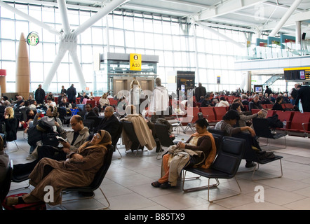 Aeroporto di Heathrow Terminal 5, Sala partenze - Londra Foto Stock