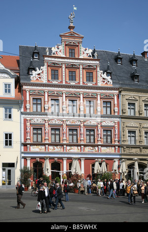 Erfurt Fischmarkt Mercato del Pesce Haus zum Breiten Herd Foto Stock