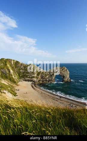 Durdle porta nelle vicinanze Lulworth Dorset England Regno Unito Foto Stock