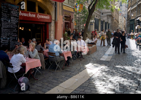 Saint Jean area della parte storica di Lione Foto Stock