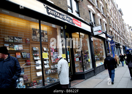 Murder One Crime bookshop a Charing Cross Road, Londra chiuso nel 2009 Foto Stock