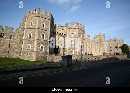 Il Castello di Windsor, il re Enrico VIII gate Foto Stock