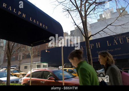 Ralph Lauren i negozi di Madison Avenue in New York Foto Stock