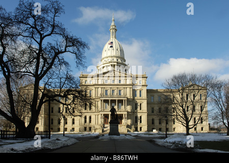 Michigan State Capitol Building in Lansing Michigan STATI UNITI Foto Stock