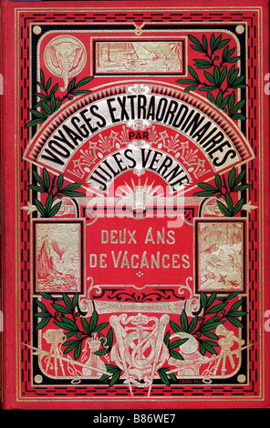 Jules Verne, "Due anni Holiday", coperchio Foto Stock