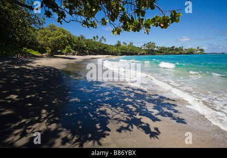 Vista di Hamoa Beach in Oriente Maui Hawaii Foto Stock