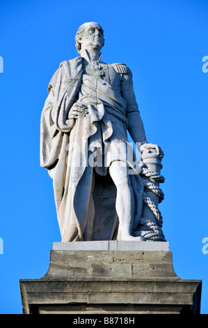 Signore collingwood statua northumberland tynemouth Foto Stock