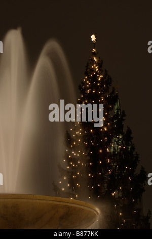 Norwegian albero di Natale 2008 Trafalgar Square London REGNO UNITO Foto Stock