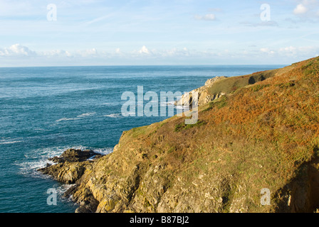 Sulla capezzagna poco Sark Foto Stock