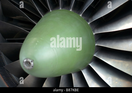 Un motore a turbina a getto aereo ogiva Foto Stock