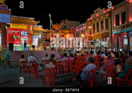 Malacca Malaysia Mercato Notturno di Chinatown bazaar street town città cinese cina Foto Stock