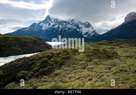 Salto Grande, Parco Nazionale Torres del Paine, Cile Foto Stock