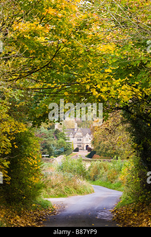 The Lords of the Manor Hotel nel villaggio di Cotswold di Upper Slaughter, Gloucestershire Regno Unito Foto Stock