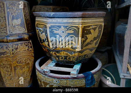 Malacca Malesia, Chinatown Cina, terracotta cinese, vasellame, negozio di antiquariato Foto Stock