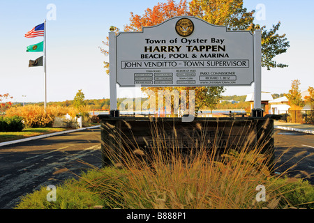 Harry Tappen spiaggia nella città di Oyster Bay Long Island New York STATI UNITI D'AMERICA Foto Stock