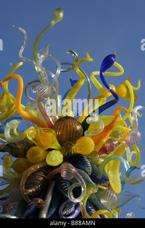 Dale Chihuly sculture in vetro in Kew Gardens LONDRA Foto Stock