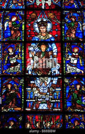 CHARTRES NOTRE DAME DE LA BELLE VERRIERE Foto Stock