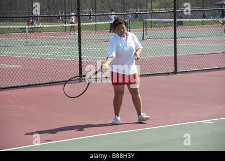 Alta scuola tennis Glen Burnie Md Foto Stock