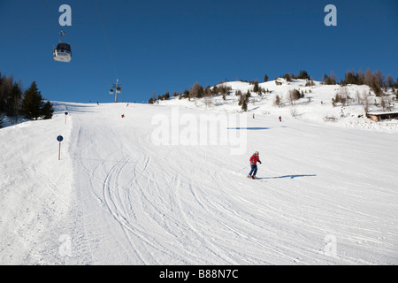 Rauris Austria Europa Rauriser Hochalmbahnen piste da sci piste da sci nelle Alpi austriache in inverno la neve Foto Stock