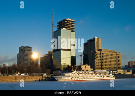 Nuovo centro degli affari di Mosca sotto la costruzione Foto Stock