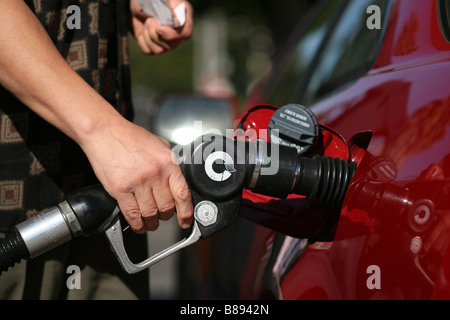 Riempimento con gas Foto Stock
