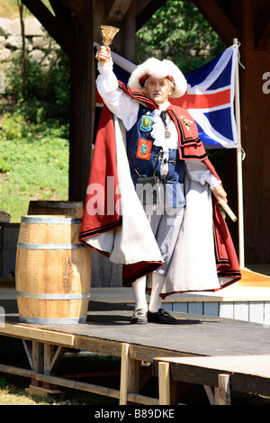 Town Crier in Nova Scotia canada Foto Stock
