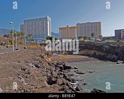 Alto hotel in Playa Parasio, Costa Adeje Tenerife Foto Stock