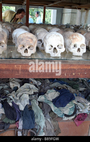 Choeung Ek genocida centro, al di fuori di Phnom Penh Cambogia. Foto Stock