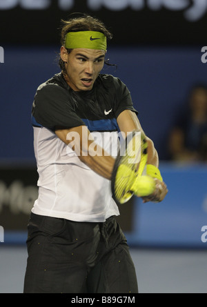 Rafael Nadal,uomini finale, Australian Open 2009, Melbourne, Australia Foto Stock