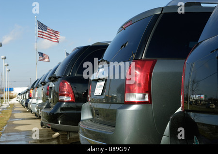 Usato Saturno Vues e altri GM SUV in vendita presso una concessionaria auto in Grand Blanc Michigan STATI UNITI Foto Stock