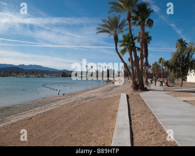 La spiaggia di Lake Havasu City, AZ, Arizona, Stati Uniti d'America Foto Stock