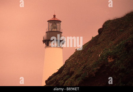 Yaquina Capo Faro Oregon Coast degli Stati Uniti in America del Nord Foto Stock