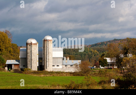 A farm in rural Vermont October 9 2008 Foto Stock