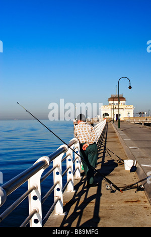 Melbourne Scenic / St.Kilda Pier in Melbourne Victoria Australia. Foto Stock