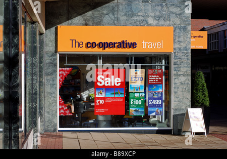 La Cooperativa Travel shop, Solihull, England, Regno Unito Foto Stock