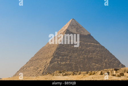 Piramide di Giza Cairo Foto Stock