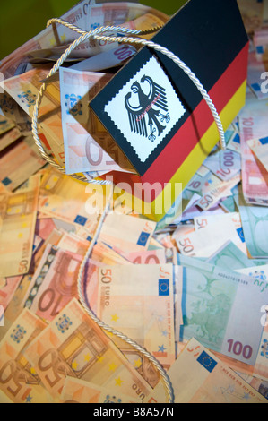 Immagine simbolica per il pacchetto di stimolo economico della Germania. Foto Stock