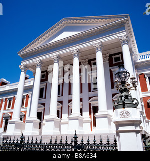 Le case del palazzo del parlamento a Città del Capo in Sud Africa in Africa subsahariana. apartheid architettura di governo democrazia viaggio classico Foto Stock