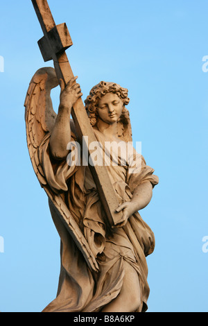 Angelo Scultura su Ponte Sant Angelo Foto Stock