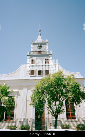 Evangenical chiesa luterana a Città del Capo in Sud Africa in Africa subsahariana. apartheid olandese Christian cristianesimo religione edificio travel Foto Stock