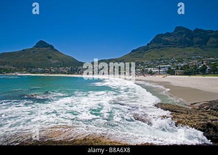 Camps Bay costa Città del Capo Sud Africa Foto Stock