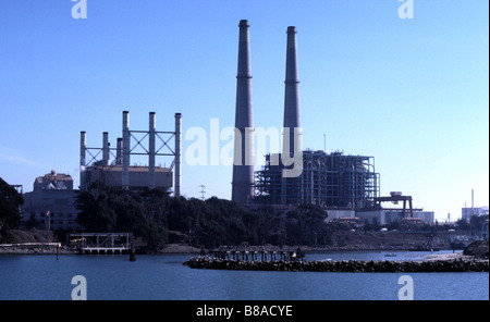 Pacific Gas e Elettrico PG E società di impianto di alimentazione a Moss Landing California USA Foto Stock