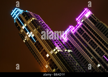 Penisola di Pan appartamenti residenziali Docklands di Londra Foto Stock