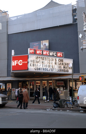 La IFC Theatre nel Greenwich Village di New York Foto Stock